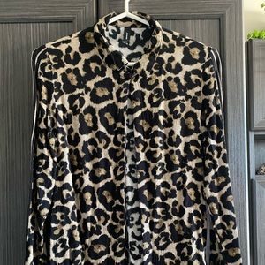 Leopard Long Sleeves Blouse